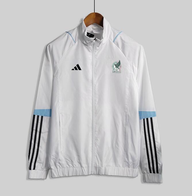 Mexico Windbreaker Hoodie Jacket White 2023/24